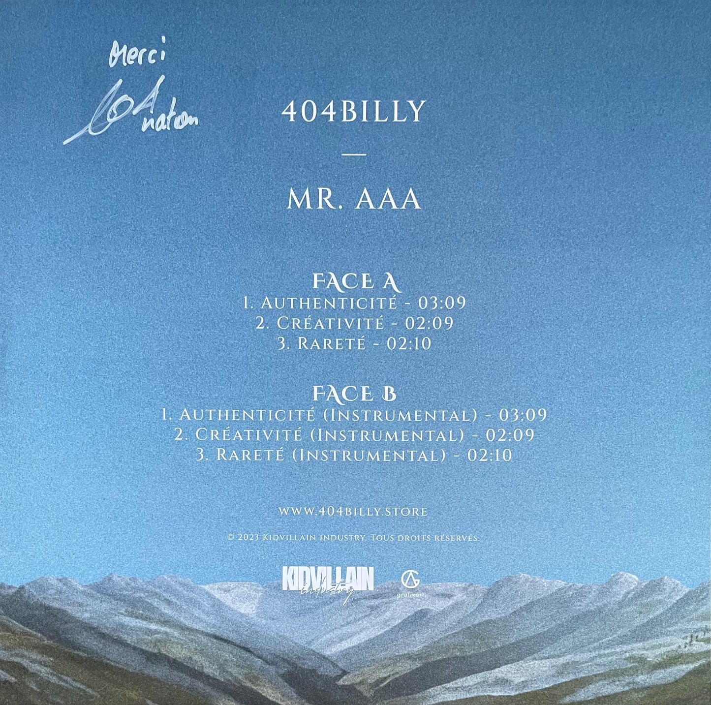 Vinyle 404billy - MR. AAA