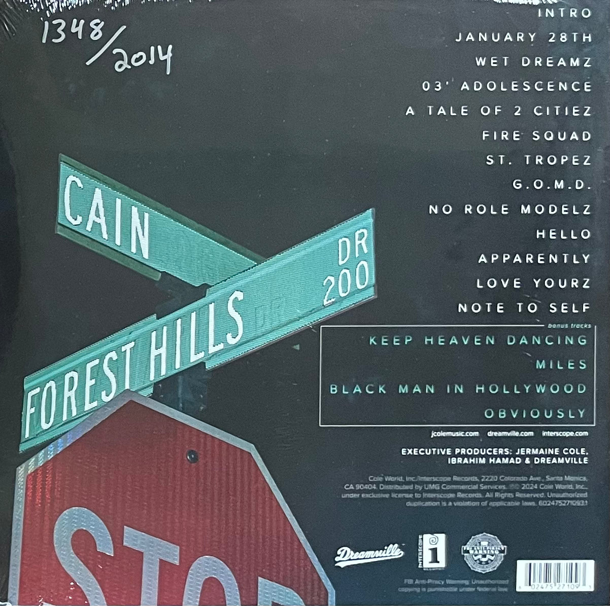 J. Cole - 2014 Forest Hills Drive (10th year anniversary)