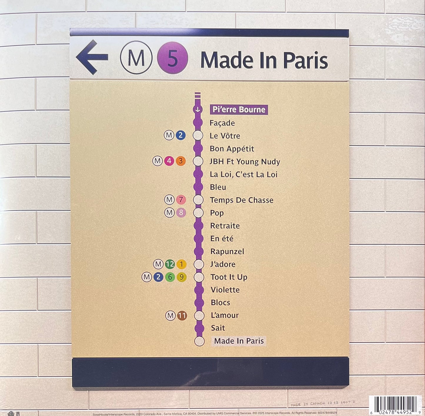 Pi'erre Bourne - Made in Paris (signed)