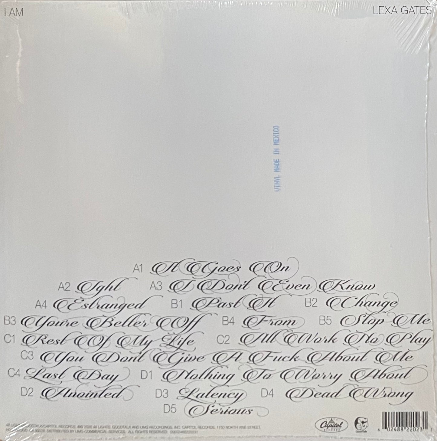 Lexa Gates - I am (signed)